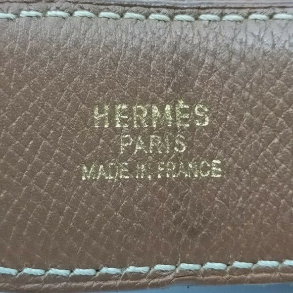 Authentic Hermes H Silver Buckle Reversible Belt main image 8